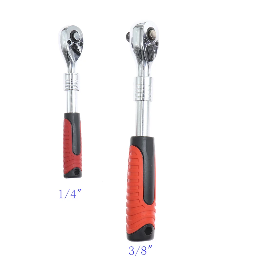 Imagem -06 - Telescópica Chave Ratchet Aço Chrome Extensão Socket Handle Automobile Repair Tool 8
