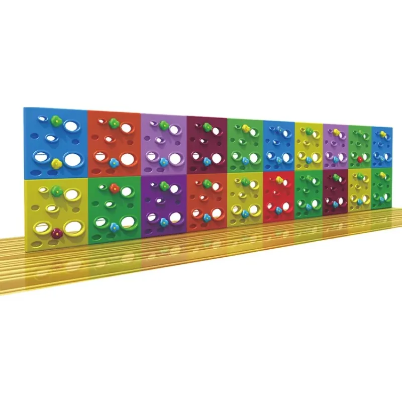 

Square Plastic Climbing Wall Game Equipment Indoor Playground Adventure Rock Climbing Wall for Kids Xiaowoniu