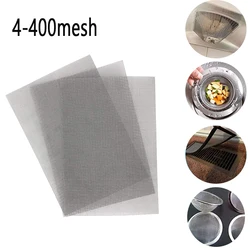 4-500mesh Stainlessy Stahl Mesh Filter Net Filter Metall Net Filtration Woven Draht Blatt Screening Filter Home Küche Siebe