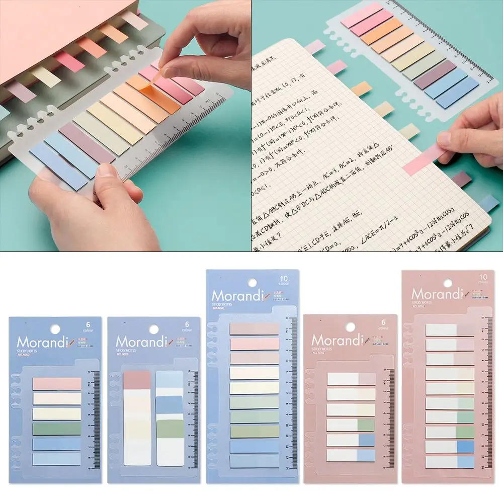 60/120/200pcs Novelty Planner Stickers Notes Memo Pad Loose-leaf Index Sticker Bookmark Page Sticker Office Stationery DIY