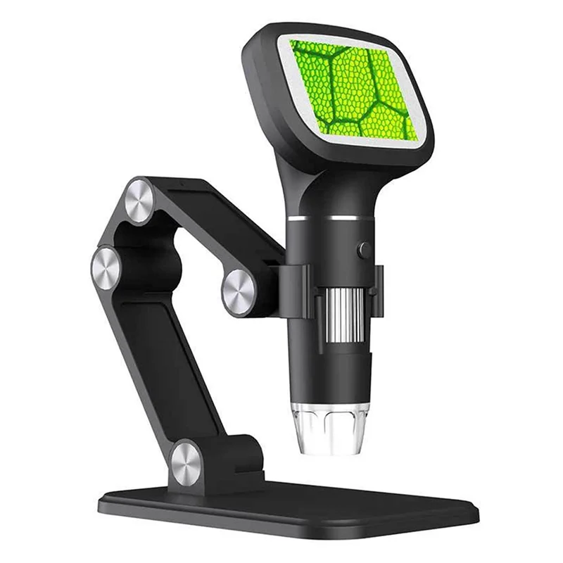 

AA08-For Soldering/PCB Repair Stand Equipped 2.4" Digital Microscope 1600X Magnification 1080P HD Inspection Camera With 8 LED L