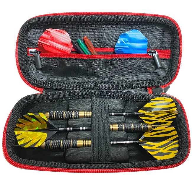

WEDARTER PU Dart Carrying Case for 3pcs Steel and Soft Darts Set,yellow/Blue/Red