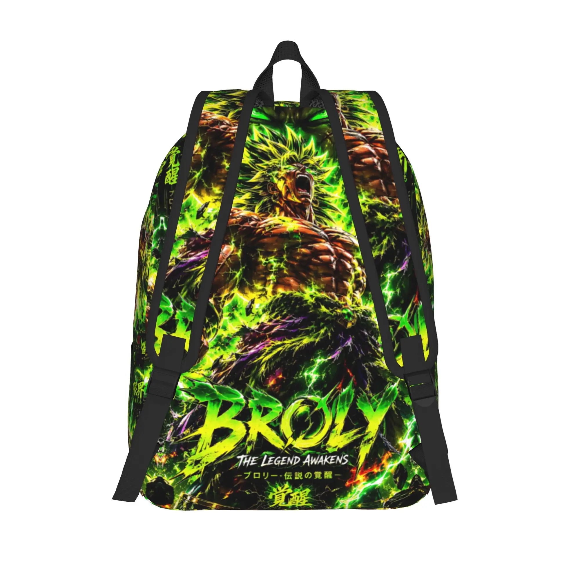 Fashion Dragon Ball Theme Broly Backpack  Mochilas Super Quality Campus Retro Washable Rucksack