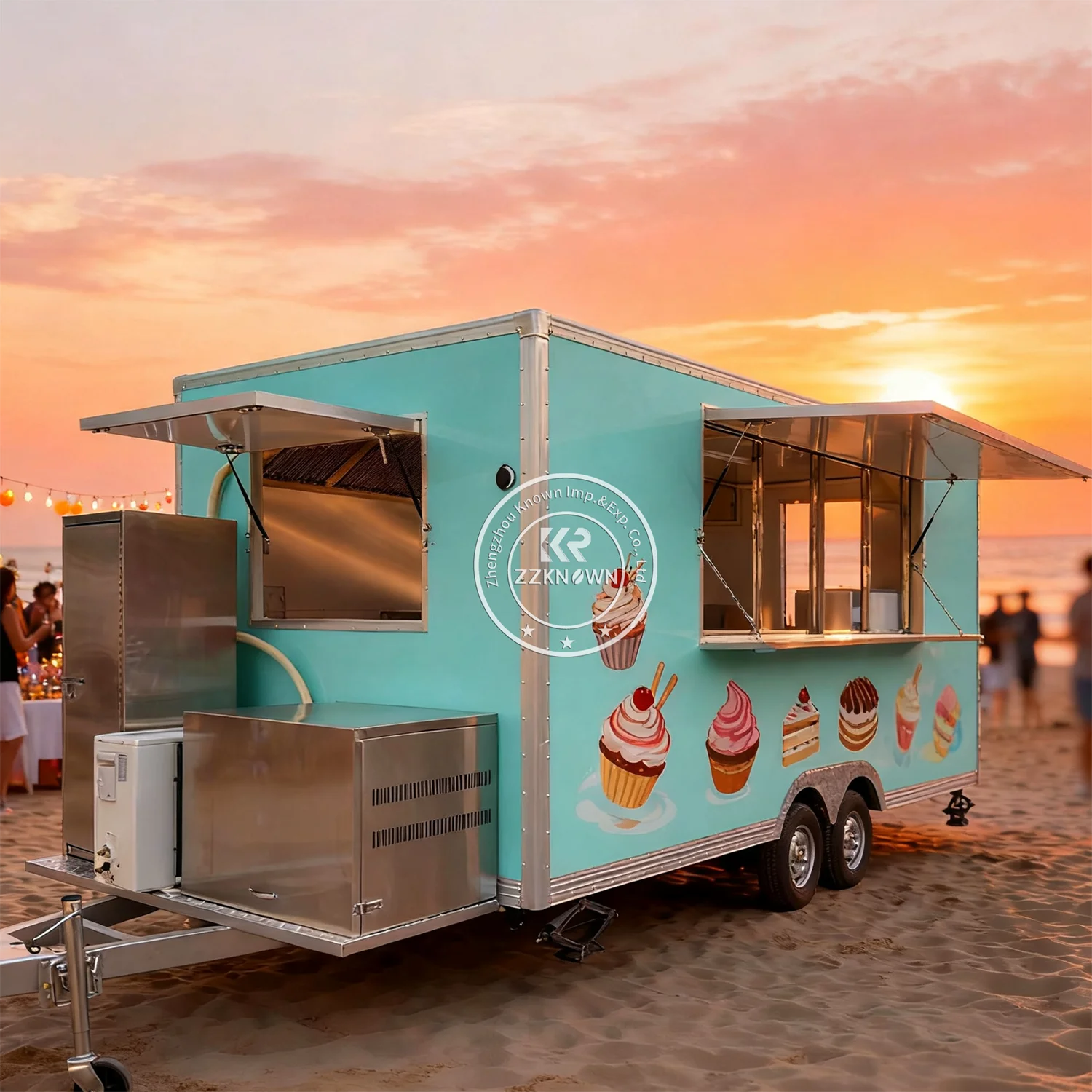 

Concession Coffee Food Trailer Ice Cream Cart Catering Trailer Mobile Dessert Hot Dog Pizza Cart Food Truck With Full Kitchen