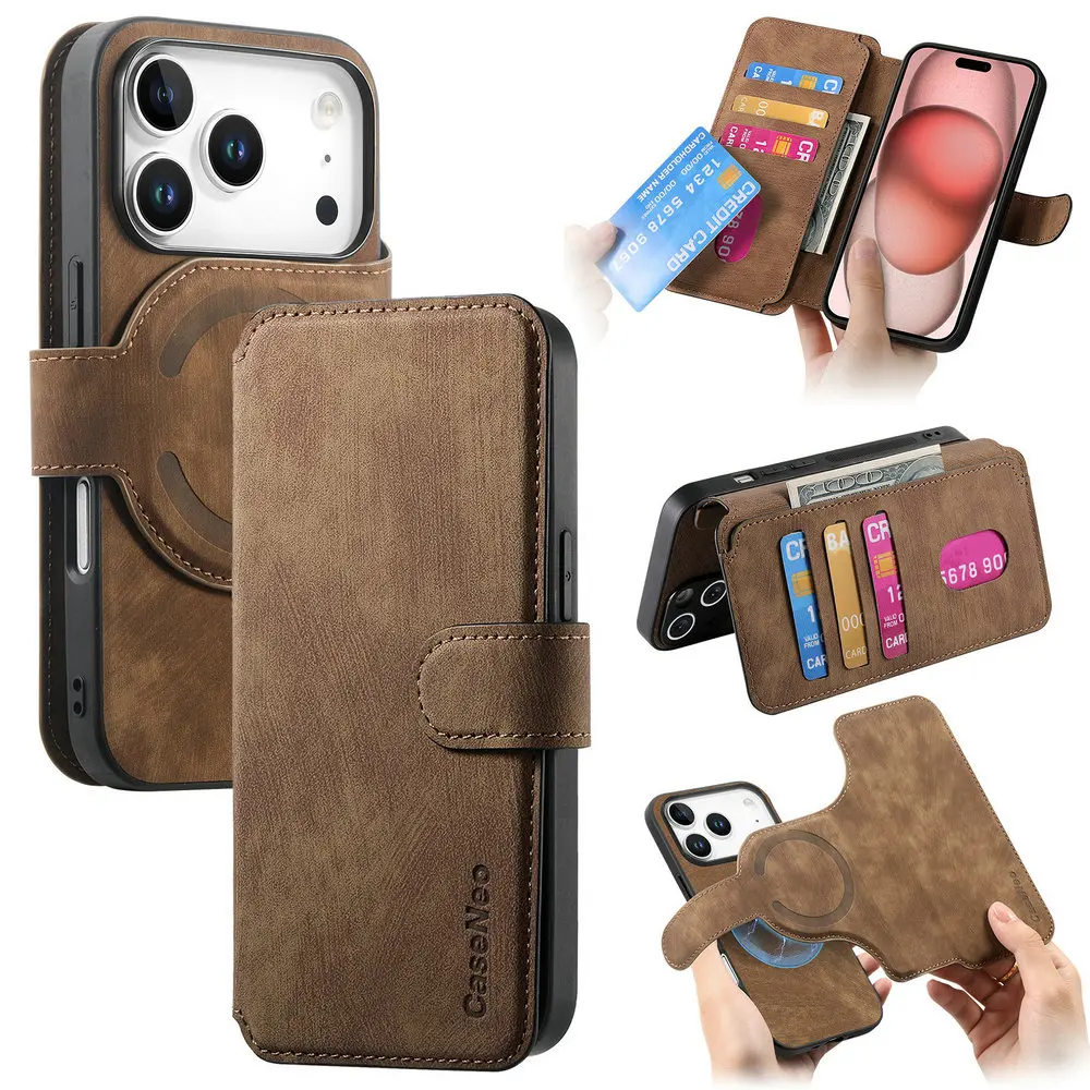Luksusowe etui 2w1 z odpinanym skórzanym portfelem i ochroną RFID dla Honor 400 Pro 600 Lite, pokrowiec z magnetycznym zamknięciem dla Honor 600 Pro Honor400 Smart — zdjęcie produktu 5