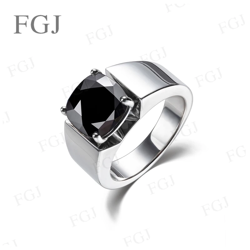5ct Moissanit/Laborgezüchtete Edelsteinringe für Männer, 925er Sterlingsilber, VVS1, modische Geschenke, Verlobung, Hochzeit, hochwertiger Schmuck – Detail 5