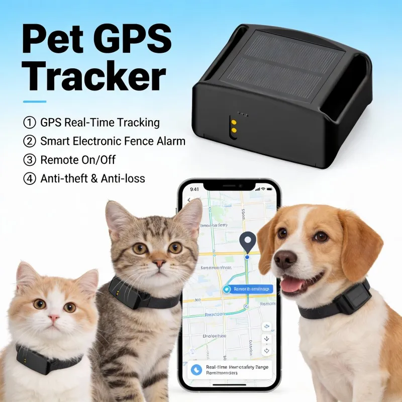 

4G GPS pet cow and sheep real-time solar waterproof tracker positioning and loss prevention device