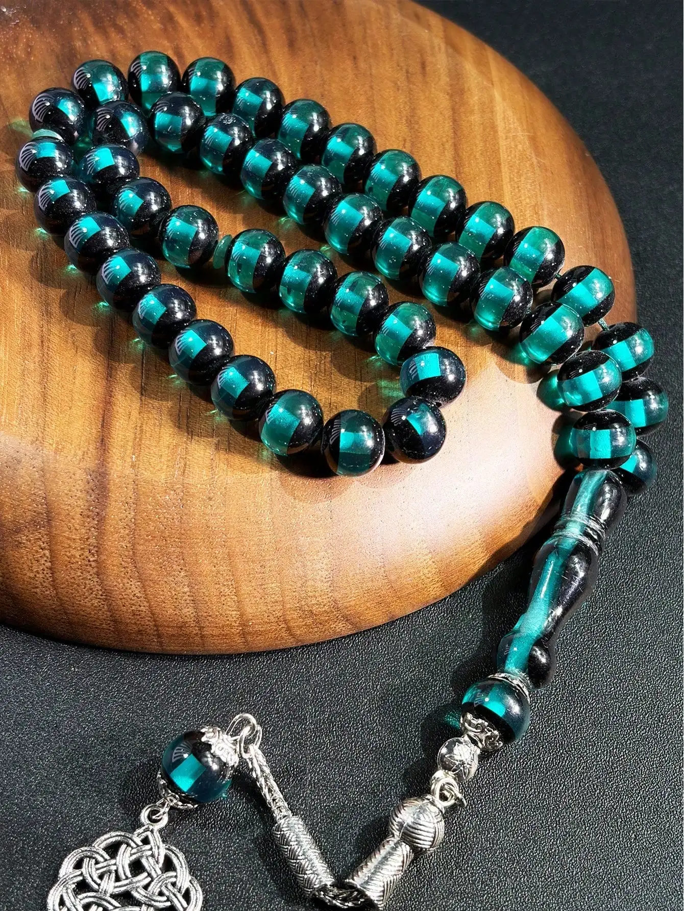 1 pièce Chapelet de prière musulman élégant et robuste, Chapelet Dhikr exclusif musulman à tenir à la main, Bracelet de prière discret et intime