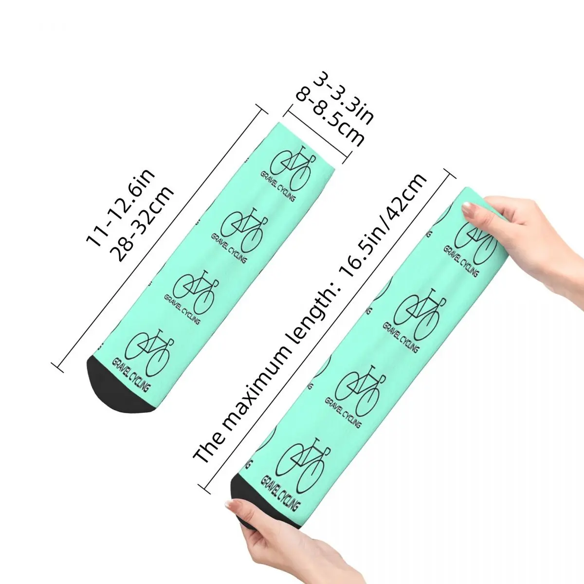 Road Cycling Mint Green Bike Andy Warhol Printed Bicycle Ankle Socks Male Mens Women Summer Stockings Printed