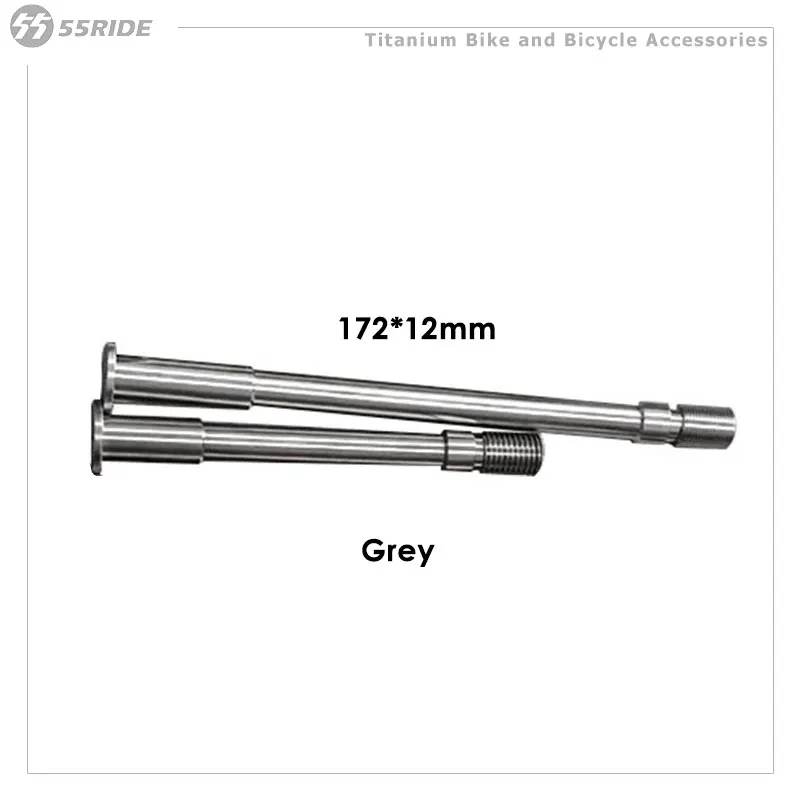 Bicycle Thru-axle Front Fork Rear Fork Thru Axle For MTB Road Bike 172*12mm Bicycle Quick Release Titanium Alloy