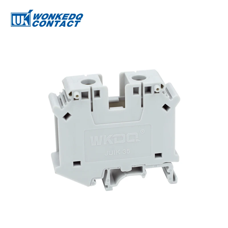 5Pcs UIK 35 Installation Universal Screw Feed-through Strip Plug Wire Electrical Connector Din Rail Terminal Block UIK35