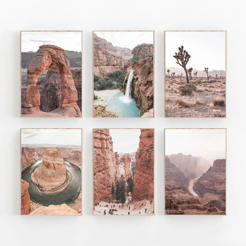 

Arizona Desert Prints, Nature Art, Arizona Pastel Posters, Modern Minimalist Posters, Grand Canyon Prints, Joshua Tree Prints