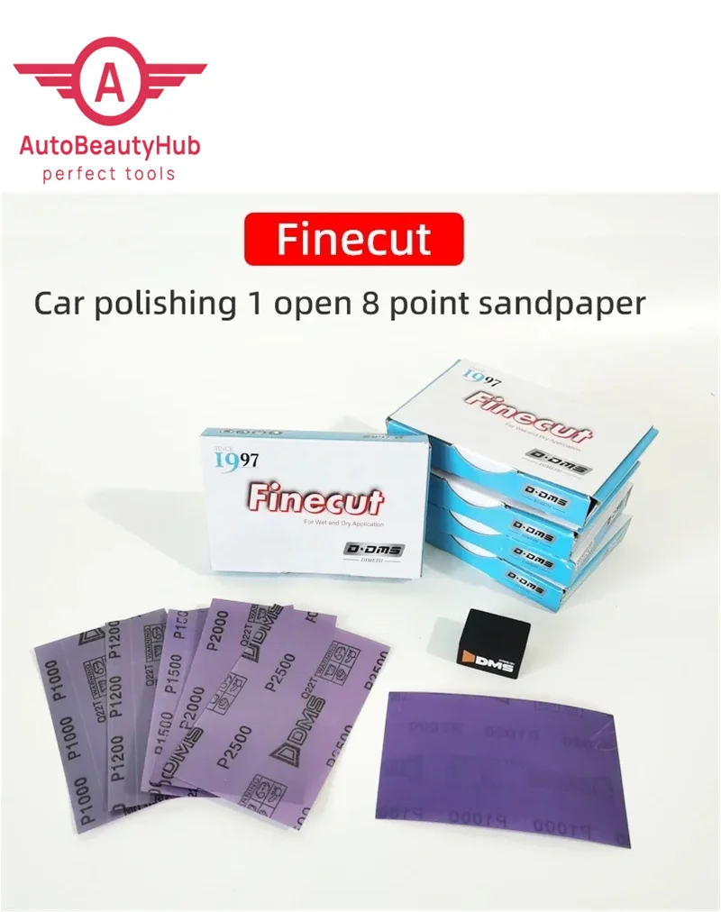 

DMS 1, открытый 8-точечный шлифовальный блок для автомобильной краски, наждачная бумага, пятно от пыли, инструмент для удаления полировки лака