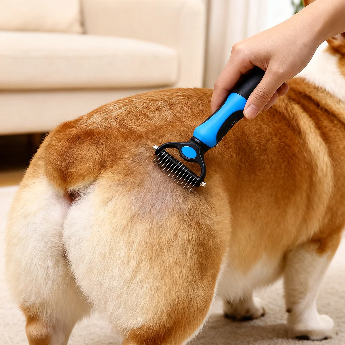 Professionelle Pet Deshedding Pinsel Hund Haarentferner Haustier Pelz Knoten Cutter Welpen Katze Pflege Kamm Bürsten Hunde Haarausfall Pflege