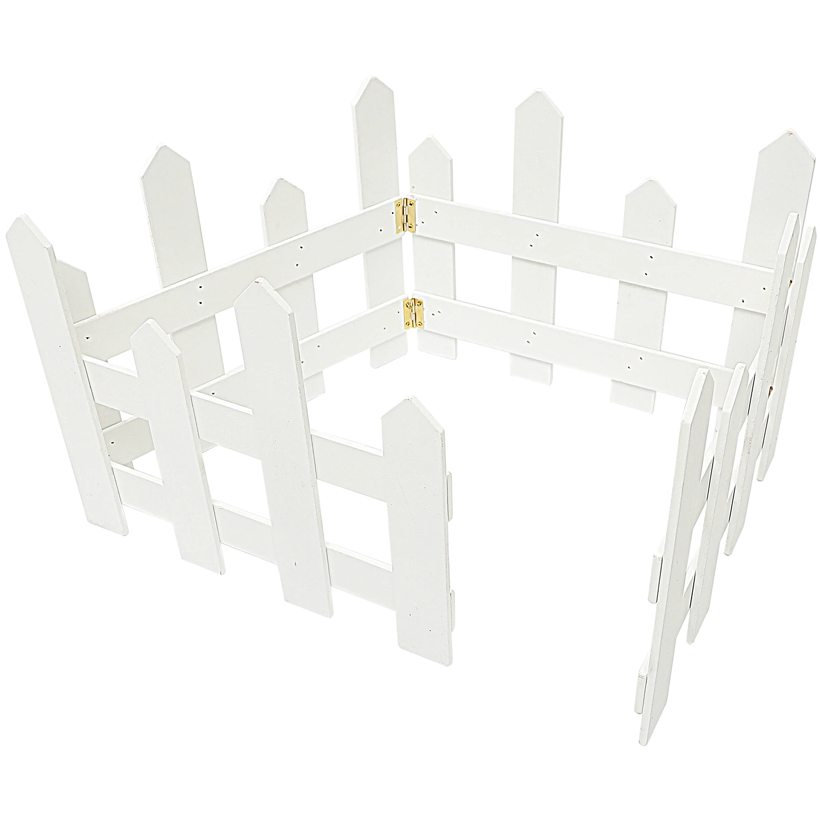 

Wood Garden Decorative Expandable Garden Decor Outdoor Fences White Edging Yard Balcony Wooden Premium Material