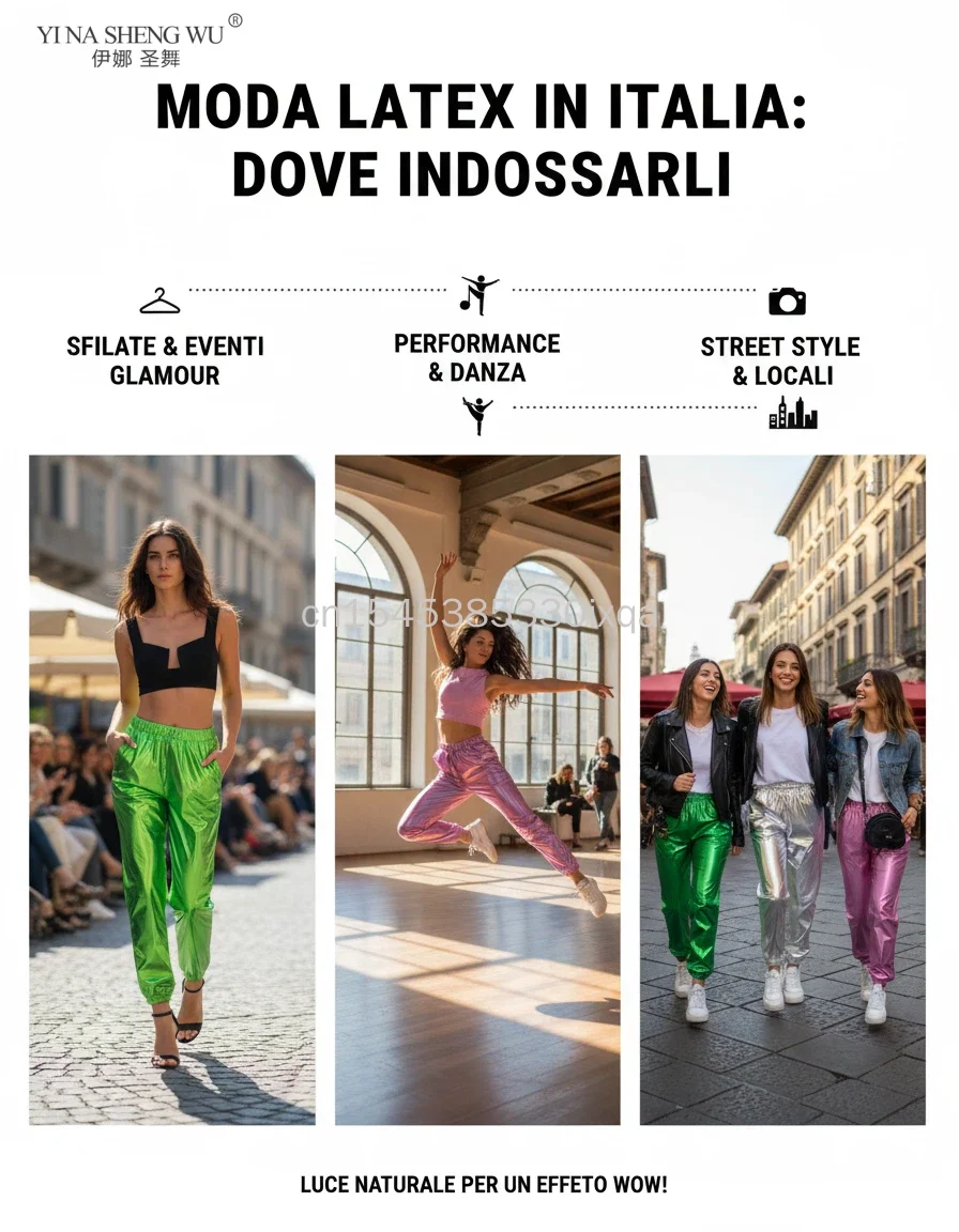 ชุดเต้นลาติน ชุดเต้นสตรีทแดนซ์ ชุดแสดงบนเวที ชุดปาร์ตี้ กางเกงโฮโลแกรม กางเกงเชียร์ลีดเดอร์ทรงหลวม กางเกงเต้นโพลแดนซ์สำหรับไนท์คลับ