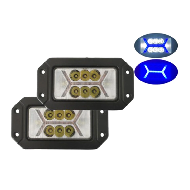 Work Lights Rectangular With Daytime Running Lights Front Bar LED Spotlights Fog Lights Signal Lights Auto