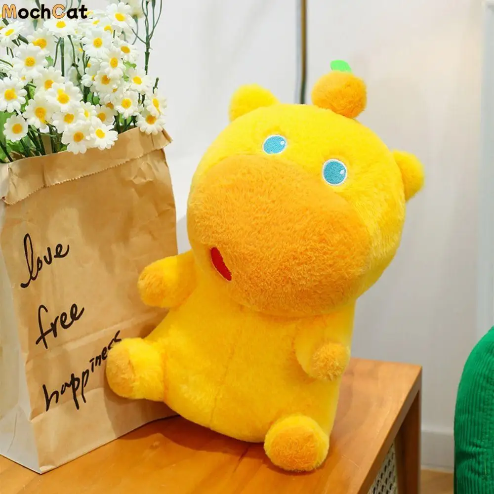 

Persimmon Capybara Lulu Plush Crossbody Bag Large Capacity Cute Design Dolphin LULU Doll Plush Toy Animal Doll Zipper Closure