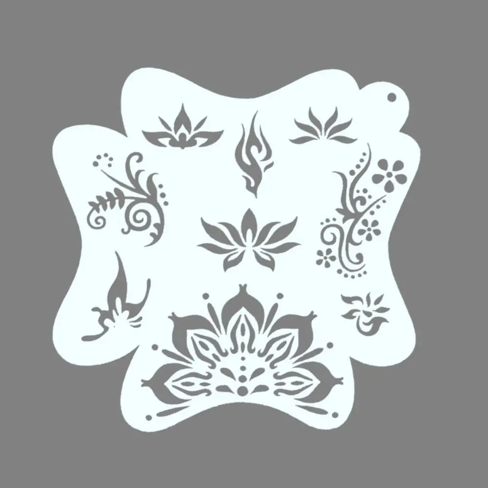 Picture 6: Copying Stencils Face Paint Templates Hollowed Decorative DIY Body Art Paint Stencils Handcraft Easily Use