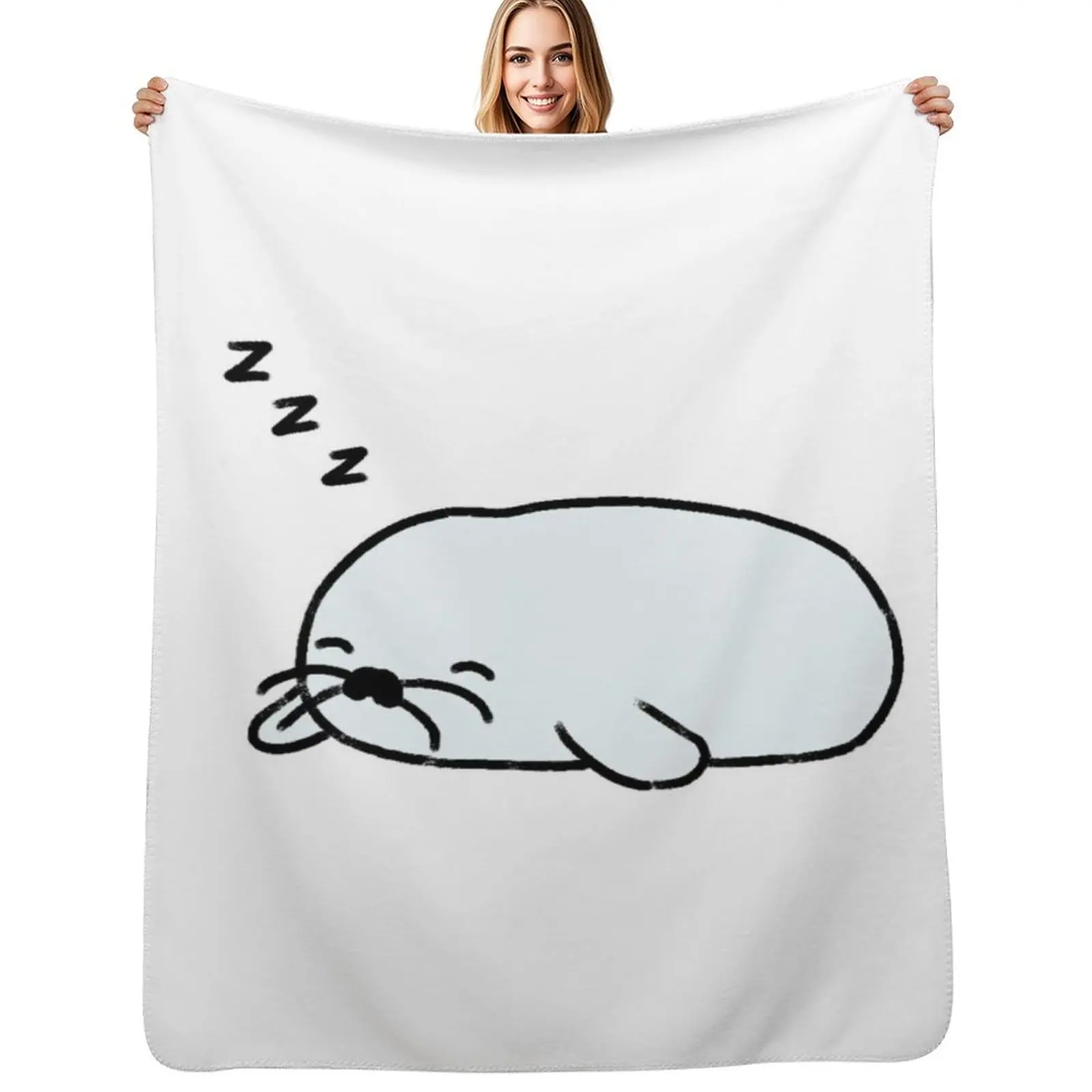 

Sleepy seal Throw Blanket Soft Beds Winter beds Summer Furrys Blankets