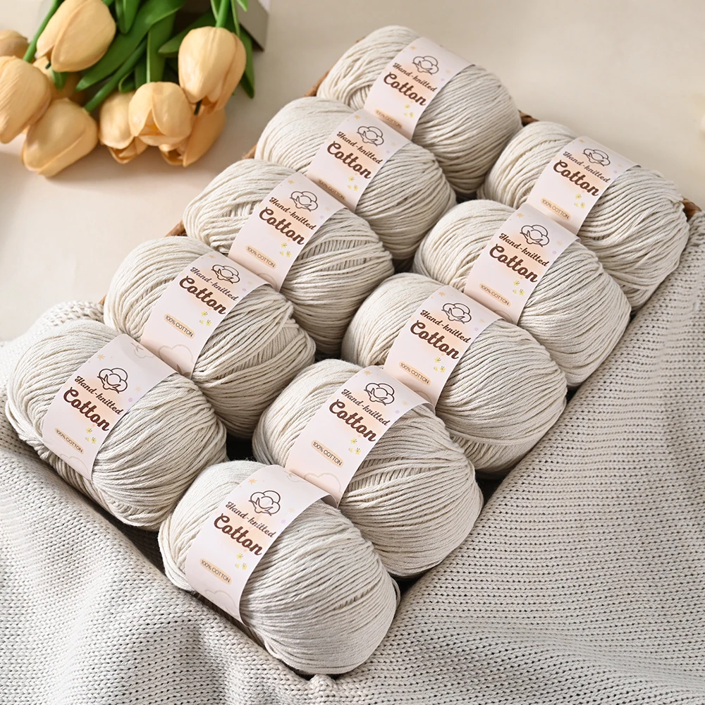 Baby Clothing Crochet - 10 كرات من خيوط القطن النقي
