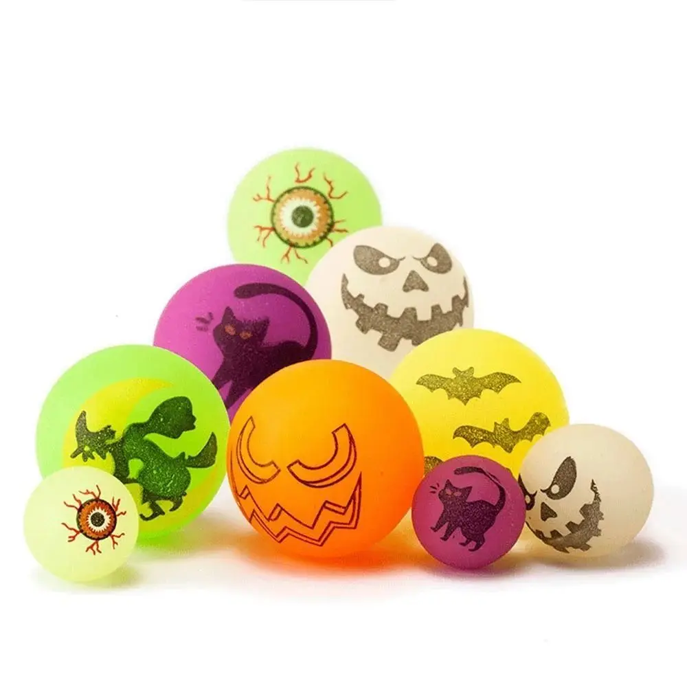 10 pz/set Glow-in-the-Dark Halloween Palline Rimbalzanti Palline Oculari Elastici Spaventoso Bulbo Oculare Rimbalzante 32mm Divertimento Luminoso Palline Rimbalzanti Per Bambini