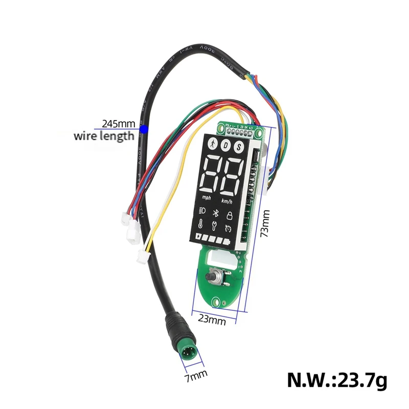 لوحة القيادة بلوتوث لسكوتر شاومى الكهربائي ، أداة العرض ، لوحة الدوائر ، قطع غيار كيكسكوتر ، 4 لايت