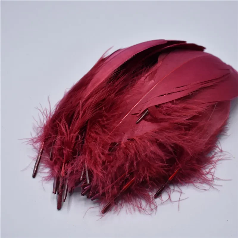 Gänsefedern für Bastelarbeiten 5-7 Zoll/12-18 cm Feder-Dekor Federn für Kleidung Bastelfedern Feder-Dekoration Plumas Karneval DIY – Detail 6