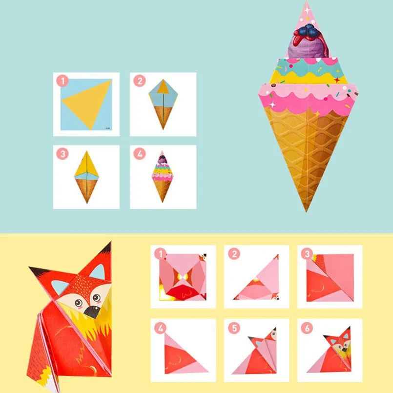 3D Cartoon Animal Book Children\'s DIY Craft Toy Set of 152pcs for Early Learning Education Creative Arts Crafts DIY Toys Gifts
