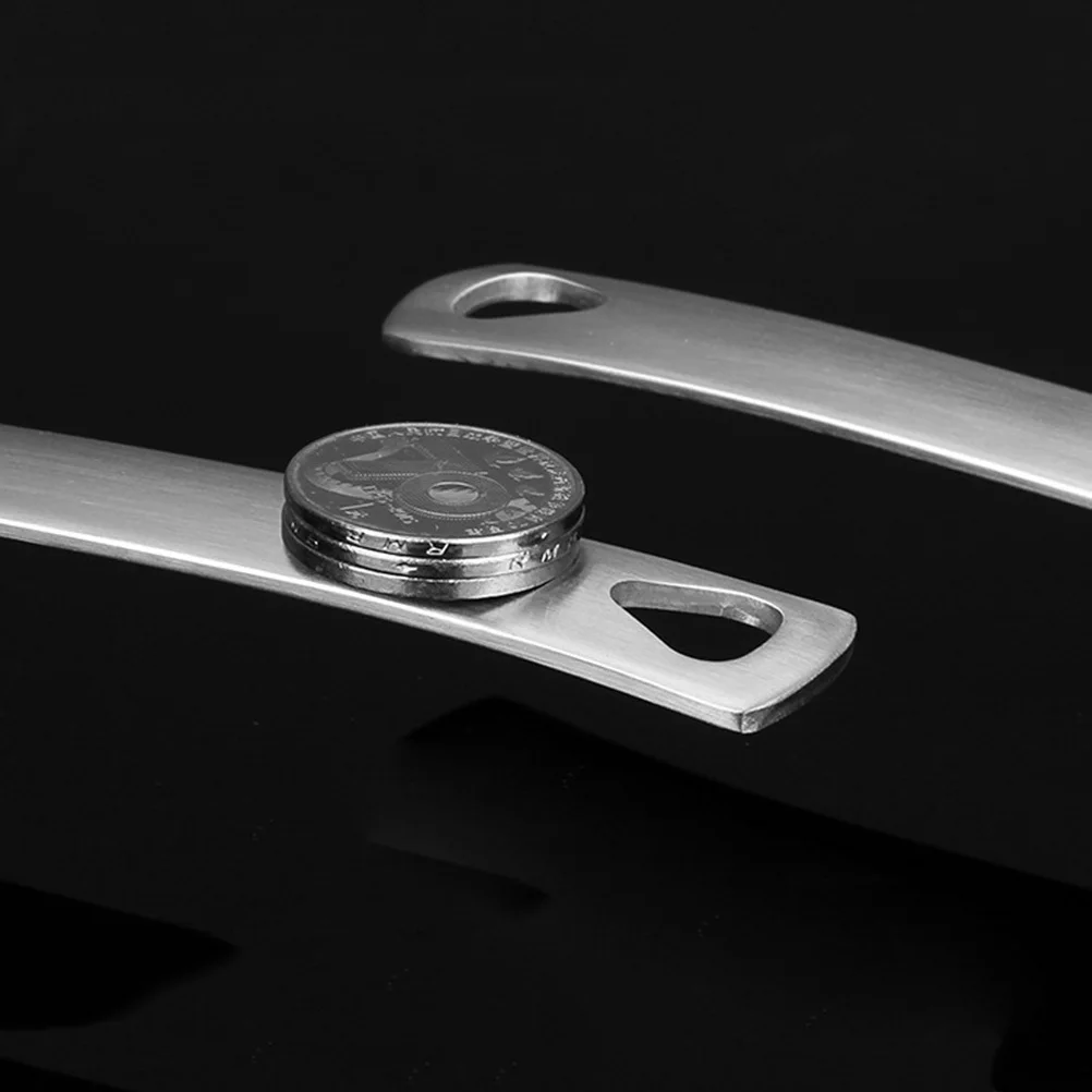 

Stainless Steel Long Handle Hot Pot Spoon with Drainage Hole Hangable Design Ideal for Serving Sauces Soups Stews Chili Gravy