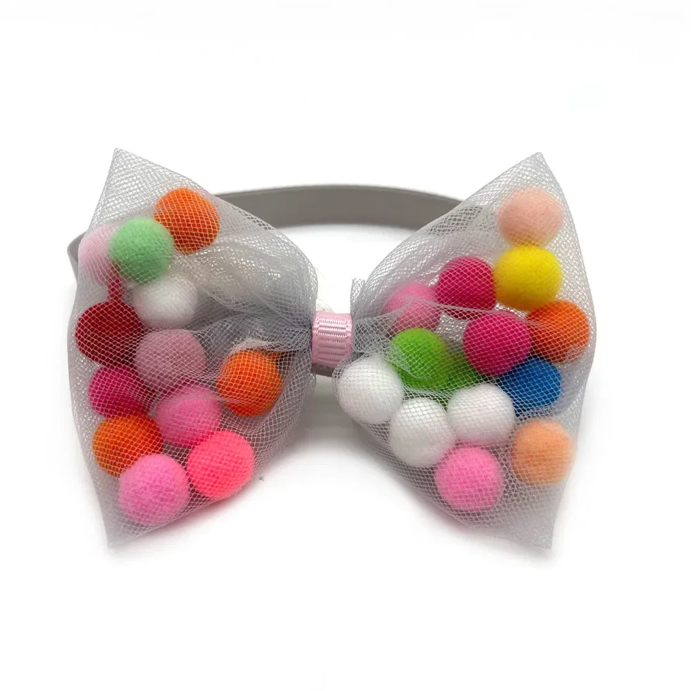 50/100pcs Pet Dog Grooming Accessories Cute Ball Style Puppy Dog Collar Bow Ties Accessories Pet Necktie Pet Supplies Dog Bows