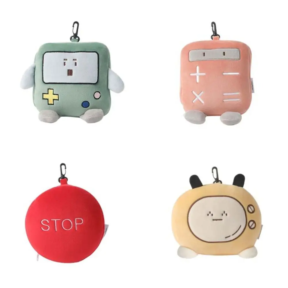 Kawaii Cartoon Eye Mask Pillow Soft Foldable 2 in 1 Eye Mask Elastic Band Storage Hook Travel Folding Pillow Office Worker