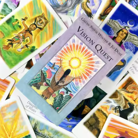 1PC Vision Quest Tarot Deck Cards English Visions Divination Edition Board Playing Game Cards
