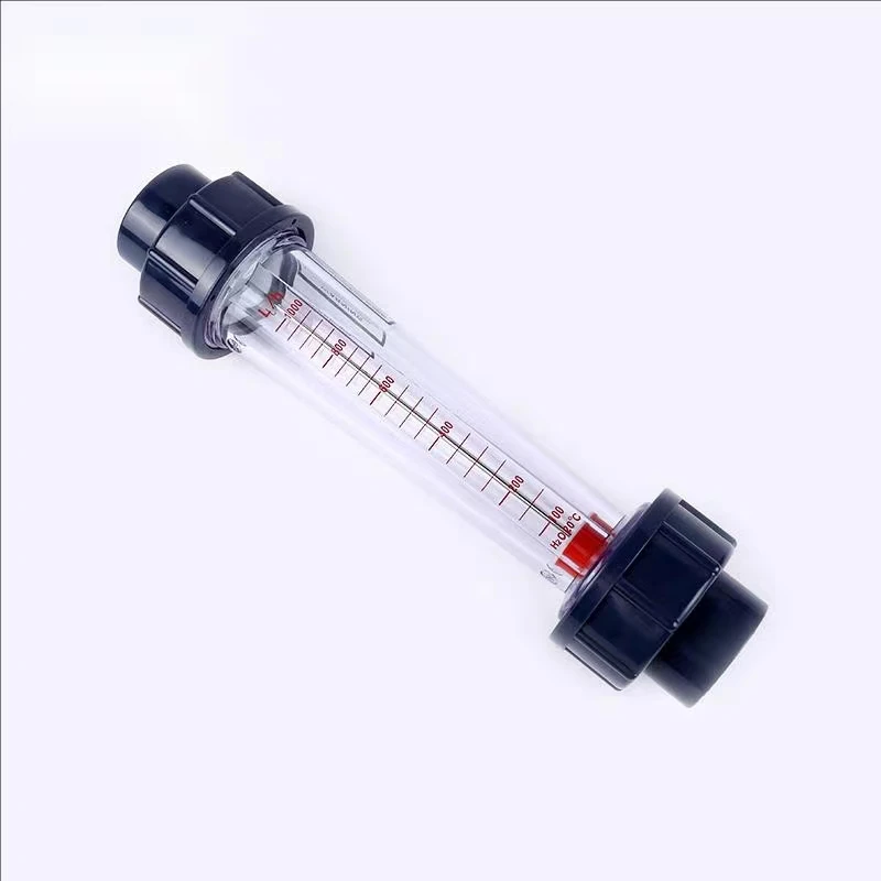 Plastic Piping Liquid Float Flowmeter Water Flow Meter Rotameter UPVC Pipeline Flowmeter 1Pcs