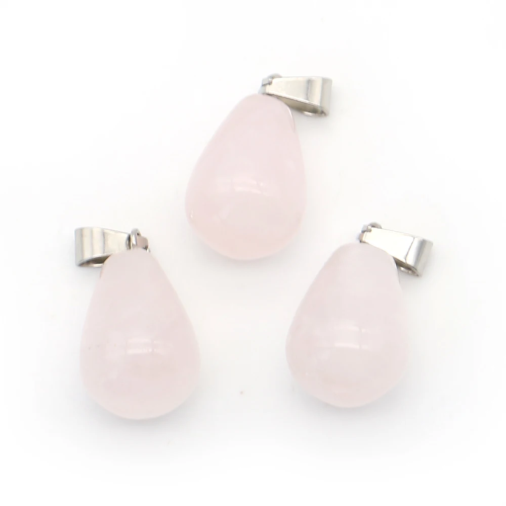 Polished Smooth Teardrop Single-hole Melon Clasp Pendant Made of Natural Crystal Malachite DIY Jewelry Materials and Gifts