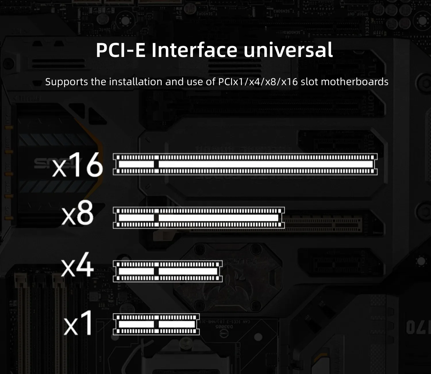 DTECH Pcie 1X4X8X16X to Desktop Computer USB3.0 4 Ports 5Gbps Speed Hub Adapter Expansion Card
