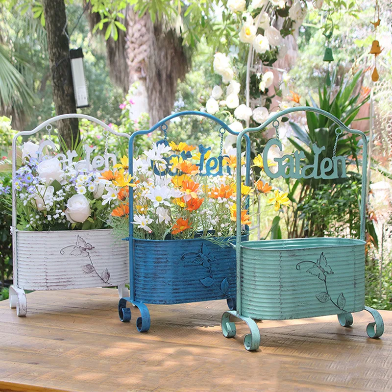 Stylish Iron Plant Stand Multilayer Flower Pot Holder Outdoor Garden Balcony Living Room Decorative Ornament