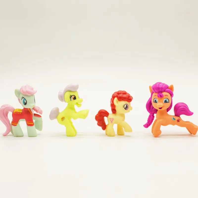 Serie de la amistad de My Little Pony Tales, personajes clásicos Retro, figura de unicornio Pegaso, modelo de muñeca, juguetes de colección de