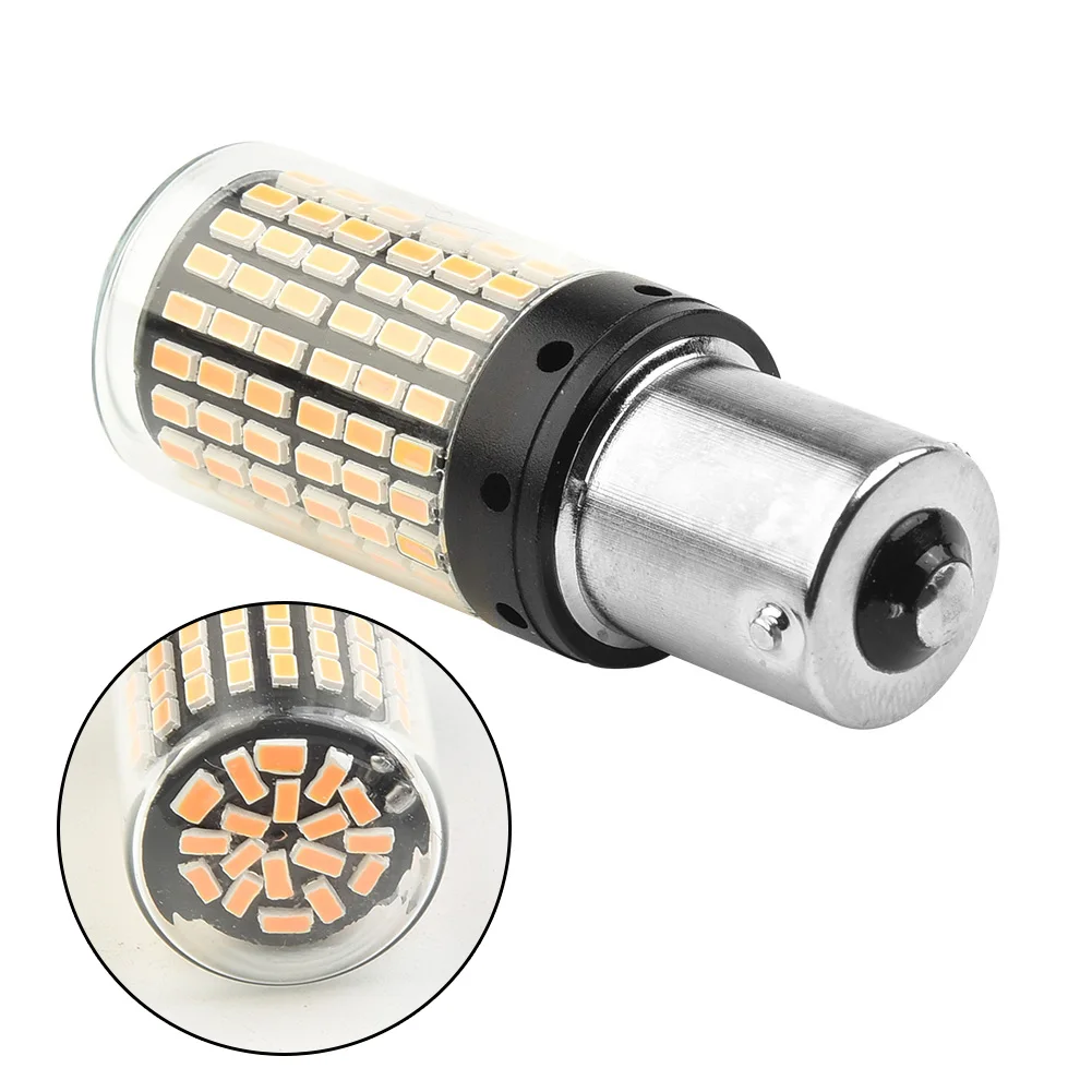 BAU15S 7507 Turn Signal Light PY21W 5009 Canbus No Error Led Bulb Amber Blinker Lamp 18W Bulbs Lamp Led Automotive Accessories