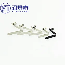 YYT 10PCS Shrapnel 5-5.5mm high elastic spring stainless steel spring buckle buckle V-shaped spring plate