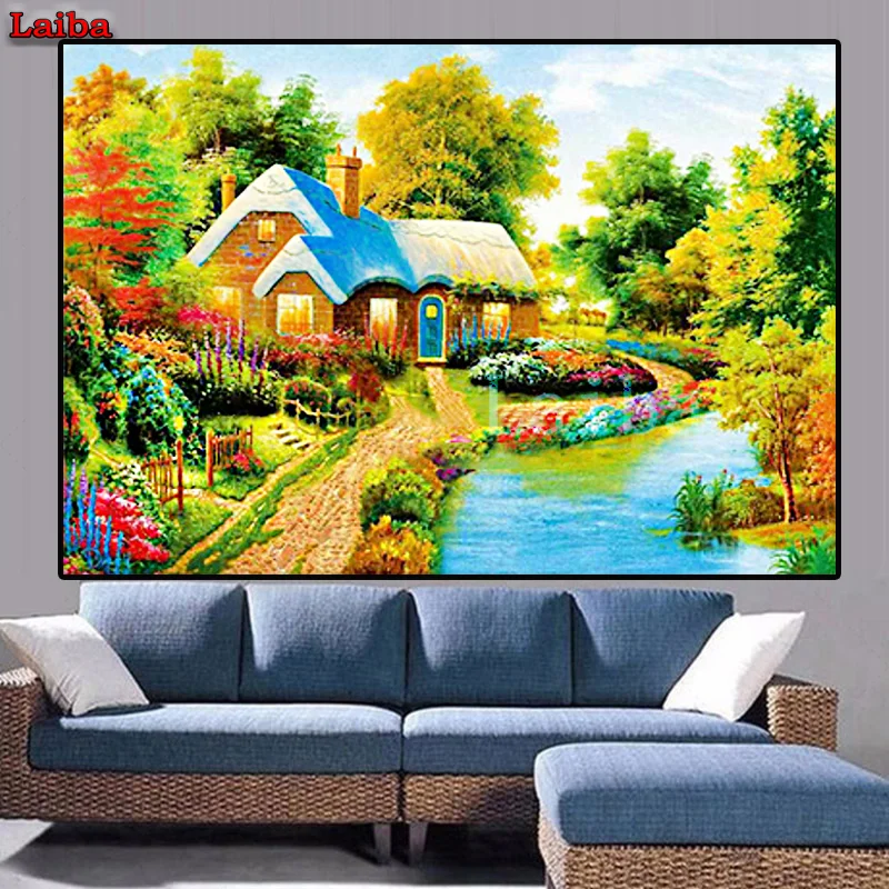 

Diamond painting Natural scenery full square 5D diamond embroidery sale diamond mosaic picture rhinestone decoration home puzzle