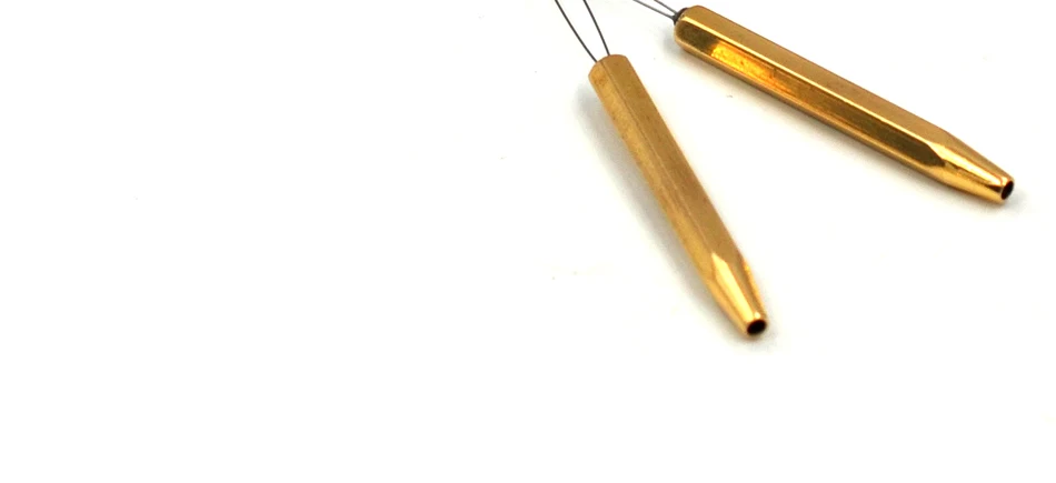 MNFT 1PCS Messing Spule Einfädler Fliegenfischen Bindefaden Halbkupplung Werkzeug Fliegenfischen Bug Bindungswerkzeuge – Detail 7