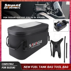 Tank Bag Tanklock For Suzuki DL 250 800 V-Strom Gixxer 150 155 250 GSX 8R 8S 650F 1300R Motorcycle Tool Bags Waterproof Luggage