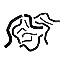 High quality SILICONE RADIATOR Heater HOSE Fit Mitsubishi LANCER EVO 7 8 VII VIII CT9A 4G63 2001-2005