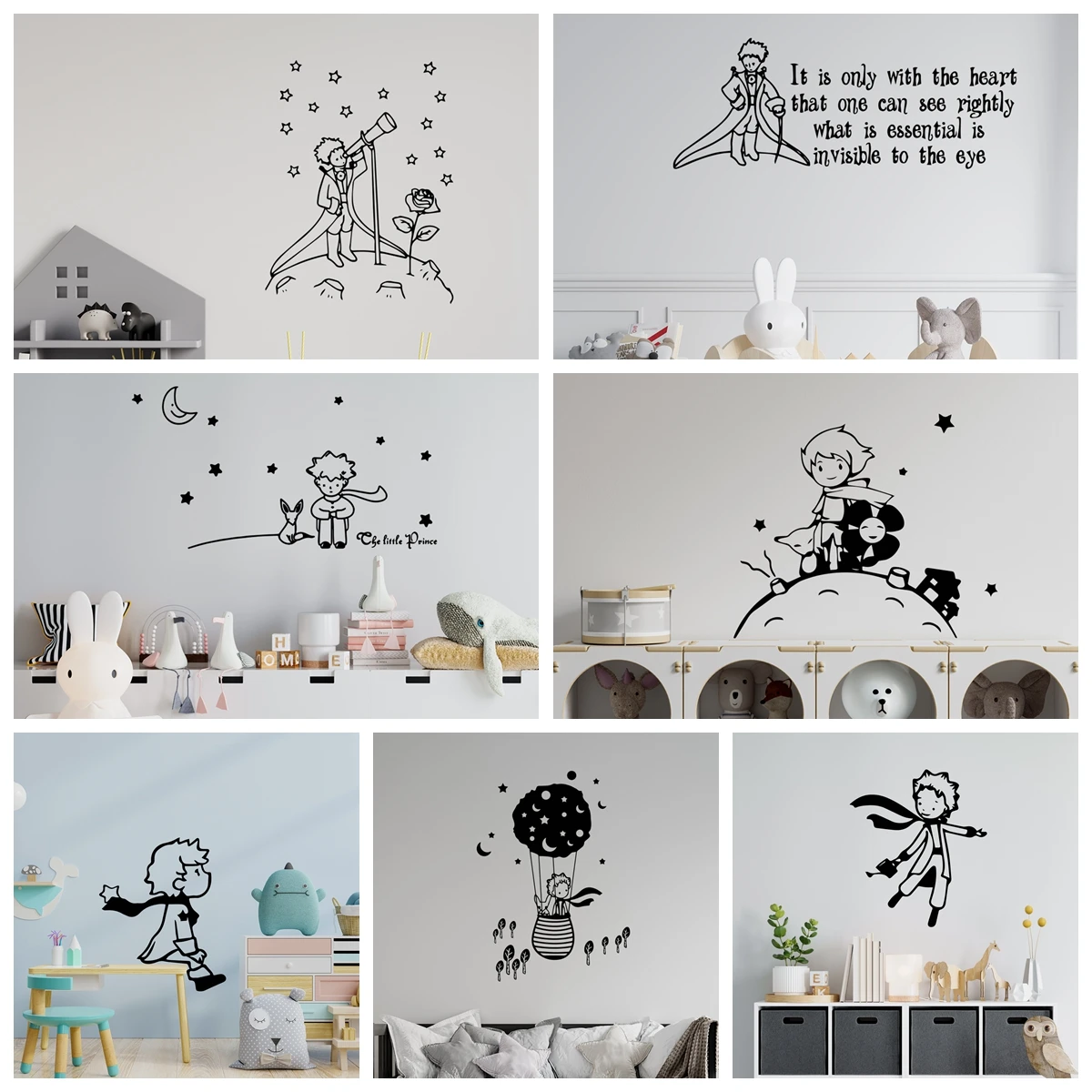 1pc Cartoon Child Wall Art Decal Wall Stickers Pvc Material Background Wall Art Decal  Wall Decal Home Decor Wall Sticker Murals