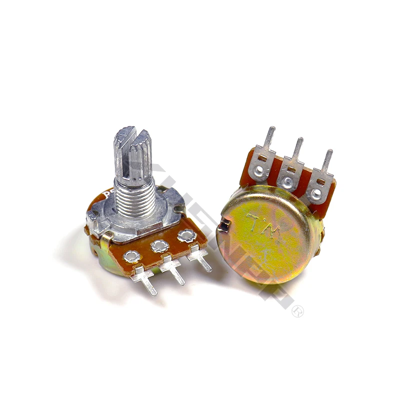 5pcs WH148 3pin 6pin 15mm B1K B2K B5K B10K B20K B50K B100K B250K B500K B1M Potentiometer 1K 2K 5K 10K 20K 50K 100K 250K 500K 1M