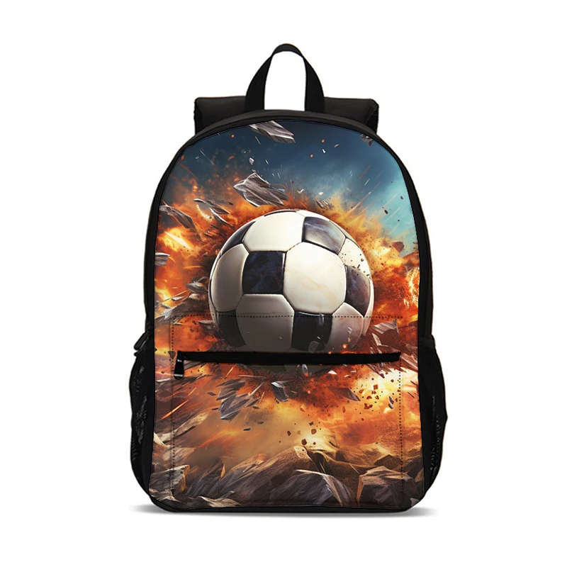 

Football Sports Cartoon Backpack for Kids Boys Girls School Bag Lightweight Large Capacity Mochila Infantil Gift