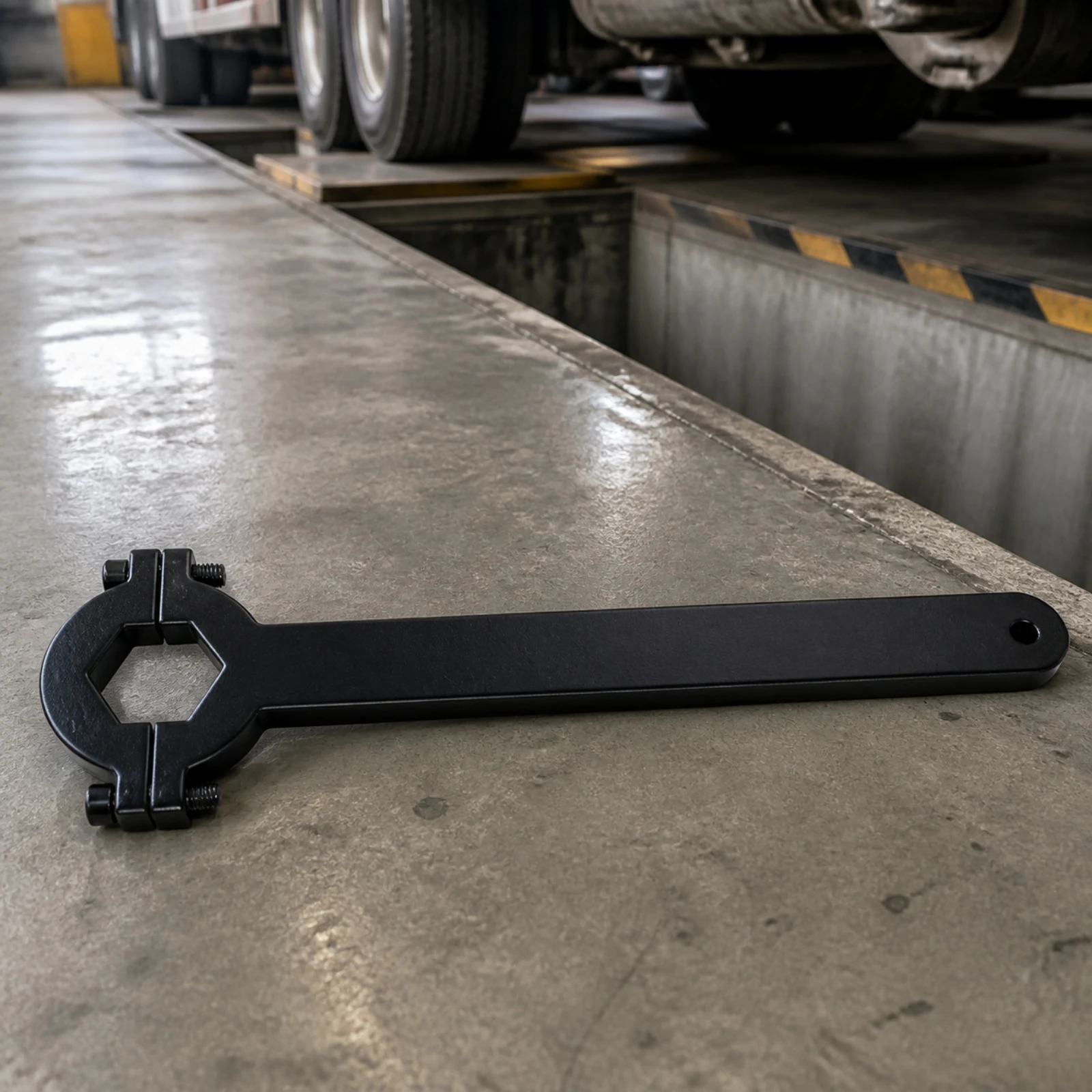 Tie-Rod Adjustment Wrench Heavy Duty CR-V Alloy Steel Tie-Rod Wrench Wear Resistant Reliable for Mechanics, Mechanical Assembly