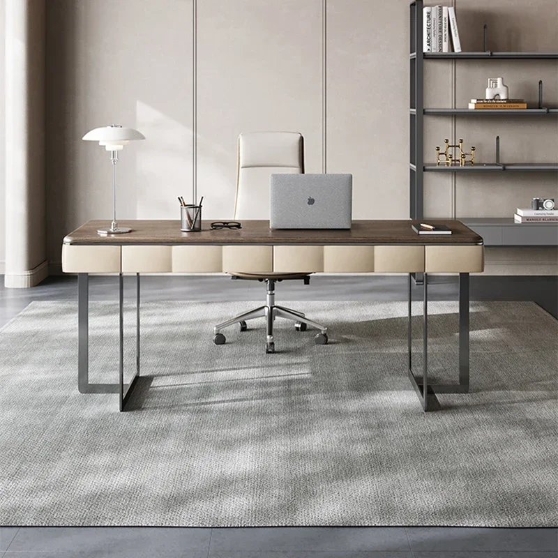 Minimalist Desk Office Table Workshop Acrylic Computer Desks Executive Writing Auxiliary Multifunctional Tables Conference Home