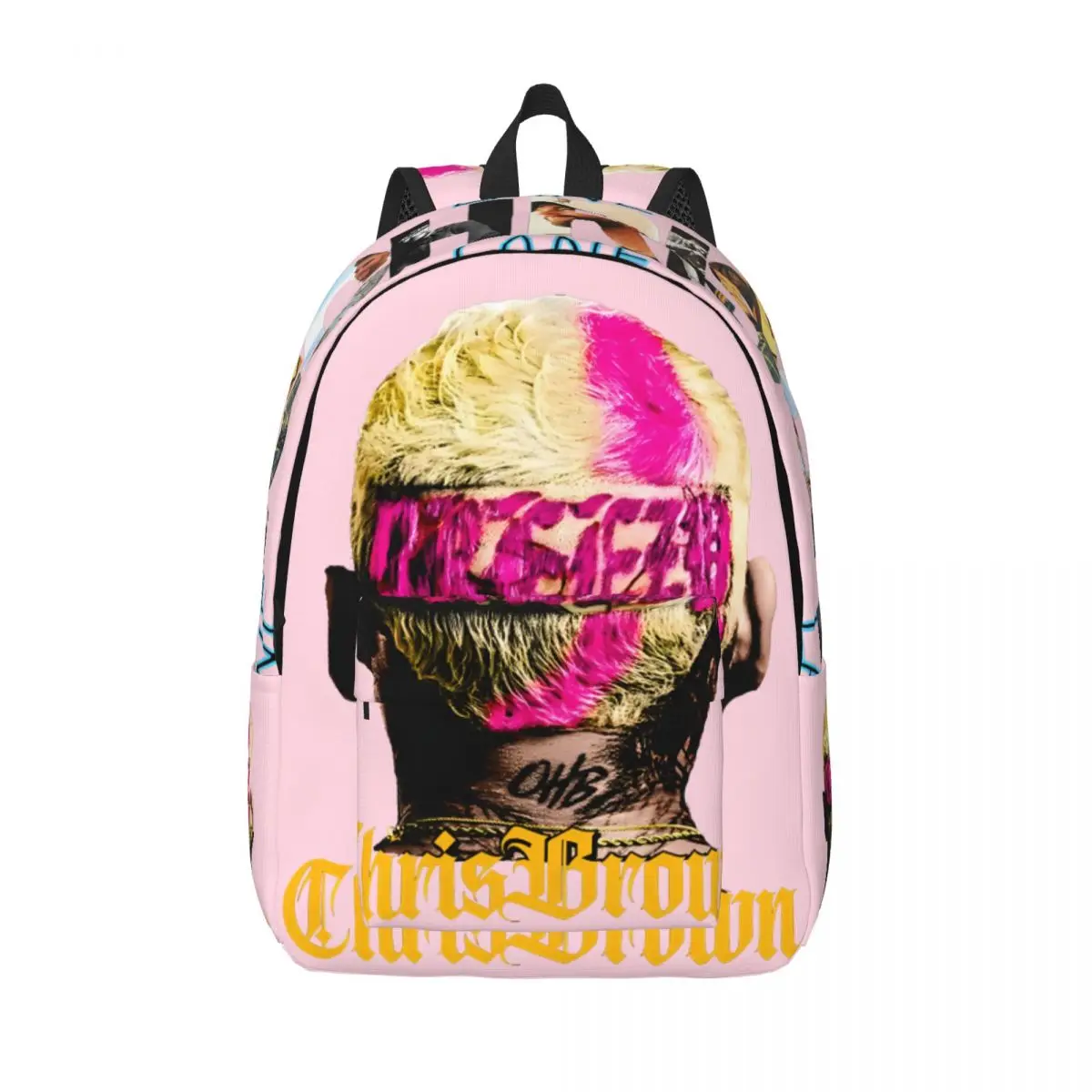 Sac de rangement grande capacité pour femme, sac de jardin d'enfants, cadeau de retour à l'école, utilisation pour les touristes, travail de bureau, école, Chris Brown, 11 Tour, 2024